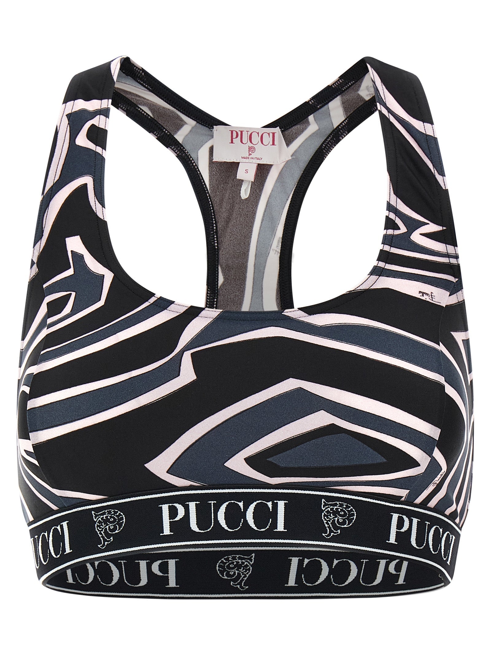 EMILIO PUCCI - EMILIO PUCCI - ’Labirinto’ sports top - Women’s Clothing