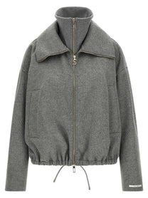 Sportmax Emiro Bomber Jacket Grey