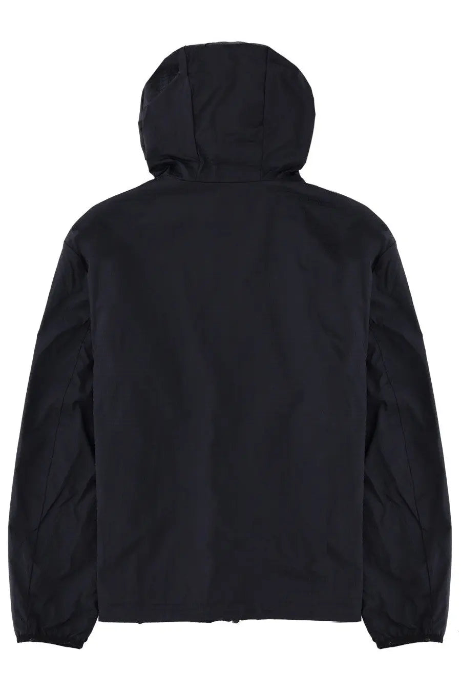 Emporio armani men’s black hooded jacket with sleek minimalist design and smooth fabric