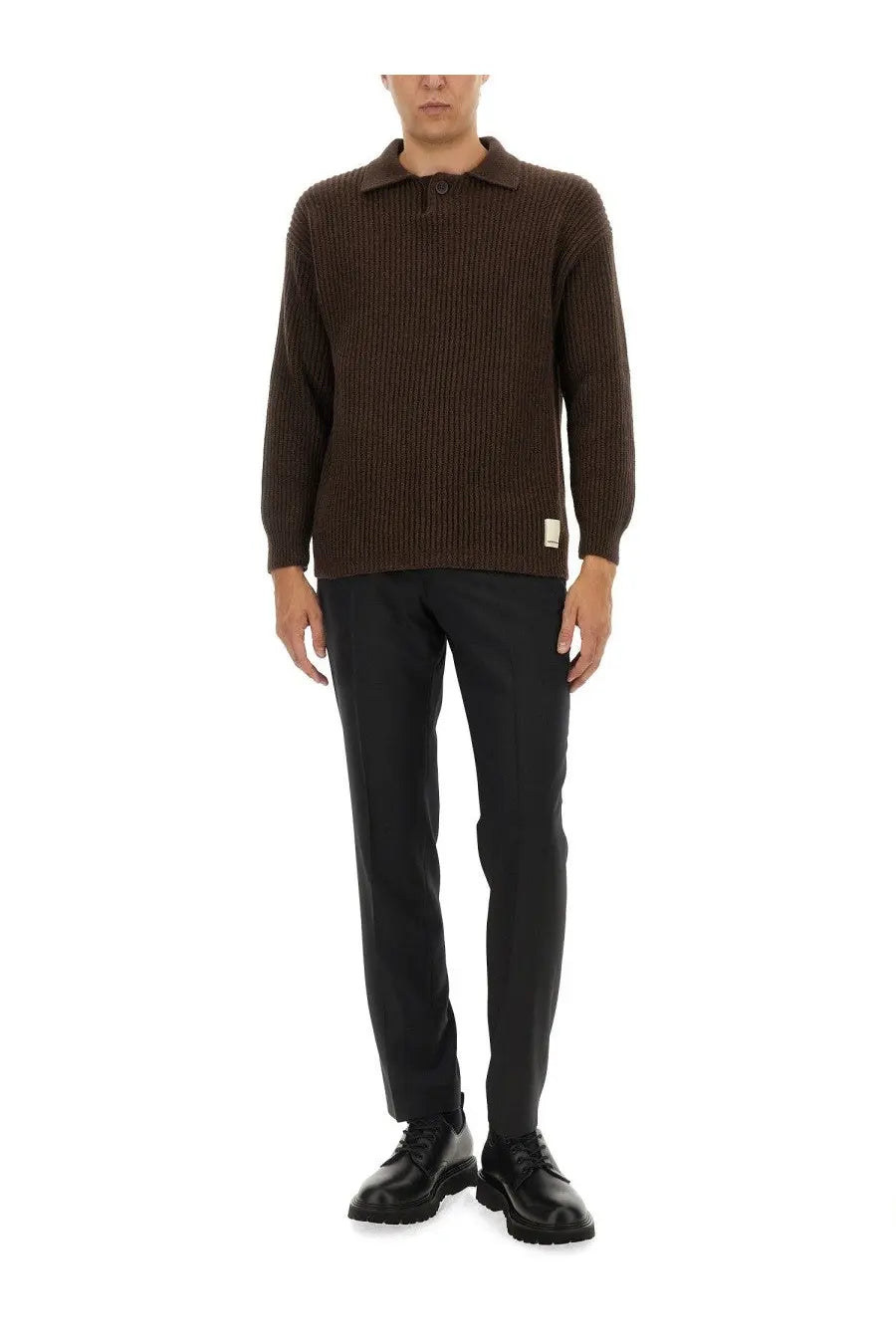 Emporio Armani Men's Wool Jersey Brown, view 2