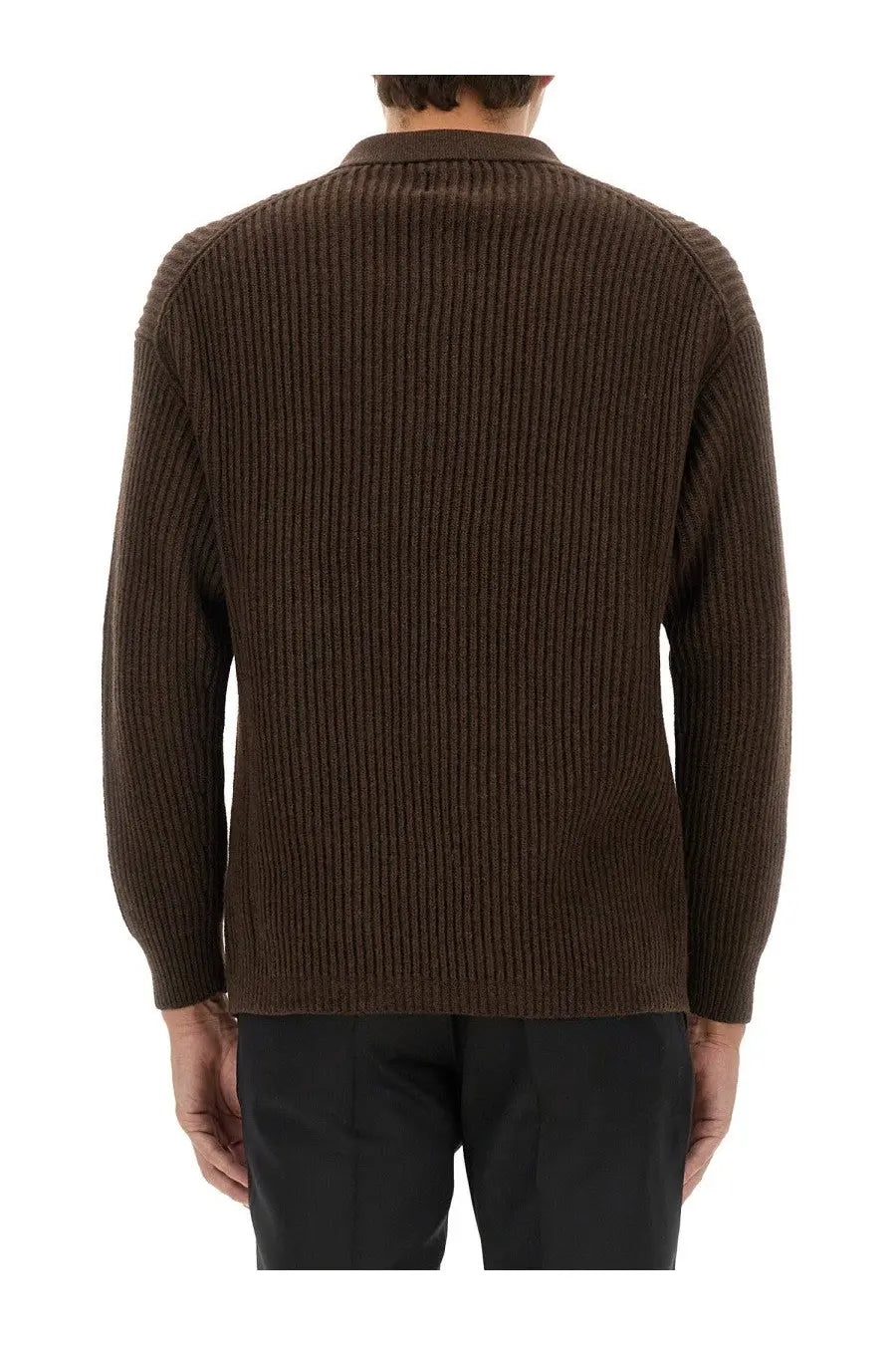 Emporio Armani Men's Wool Jersey Brown, view 3