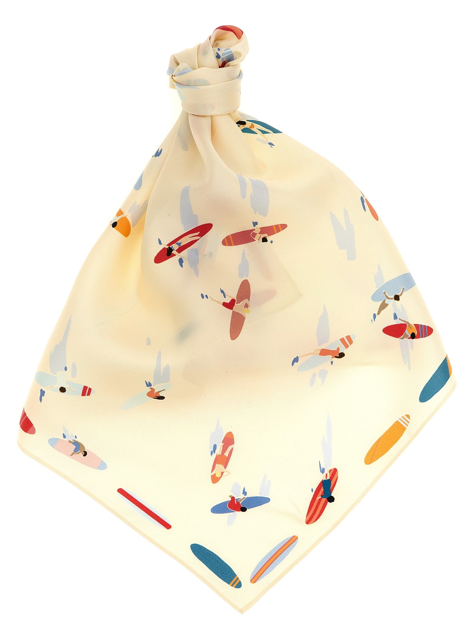 Longchamp En Attendant La Vague Scarf Gold