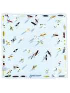 Longchamp En Attendant La Vague Scarf Blue, view 2