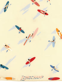 Longchamp En Attendant La Vague Scarf Gold