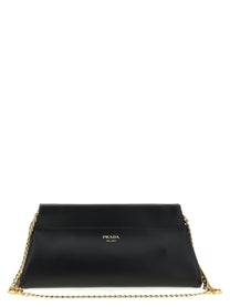 PRADA Enchaîné Medium Shoulder Bag Black
