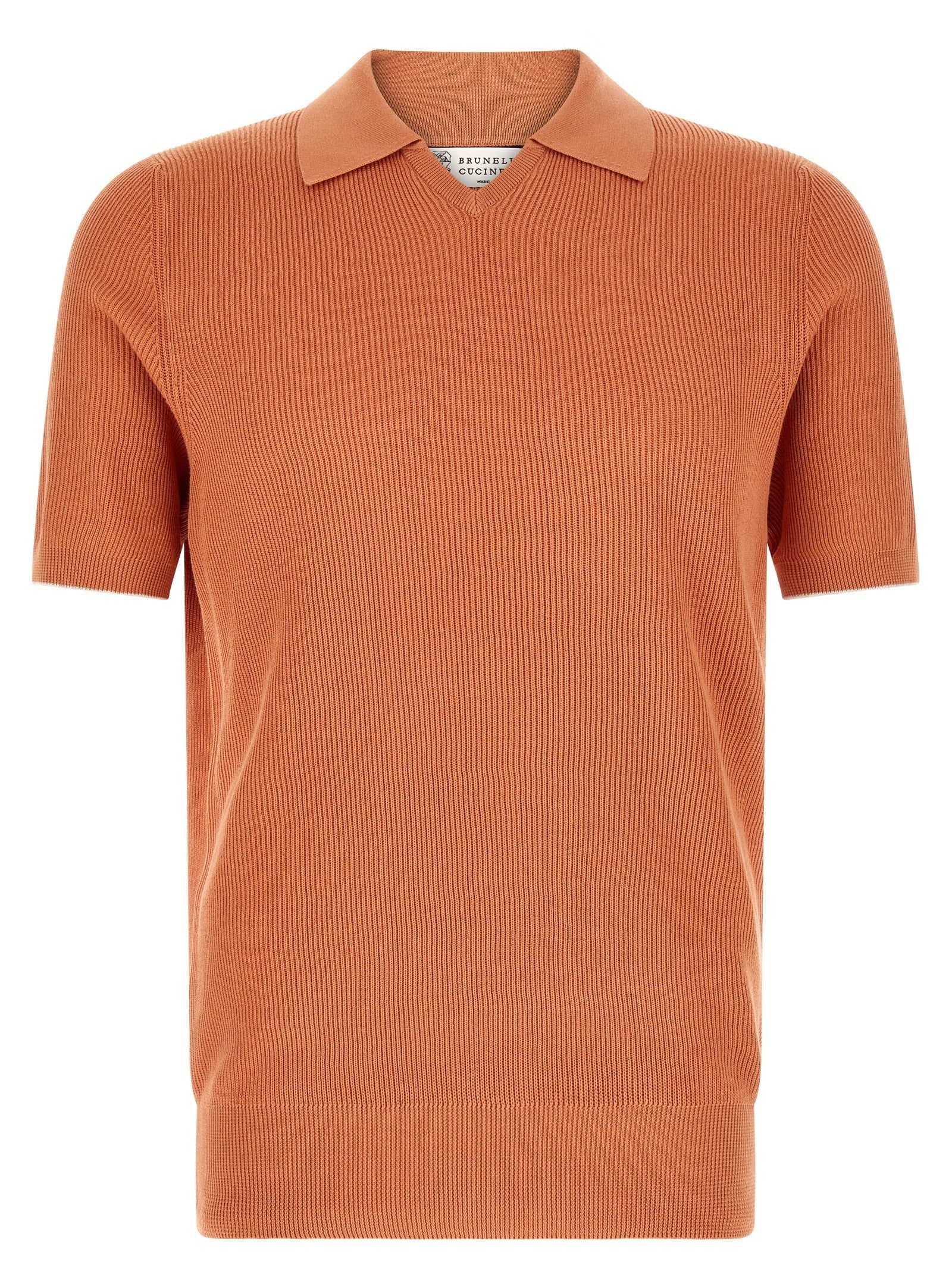Brunello Cucinelli English Coast Polo Shirt Orange