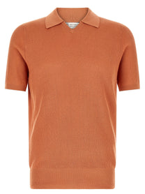 Brunello Cucinelli English Coast Polo Shirt Orange
