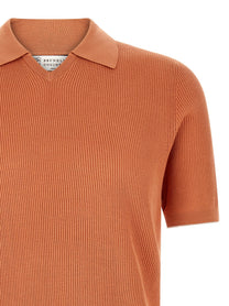 Brunello Cucinelli English Coast Polo Shirt Orange