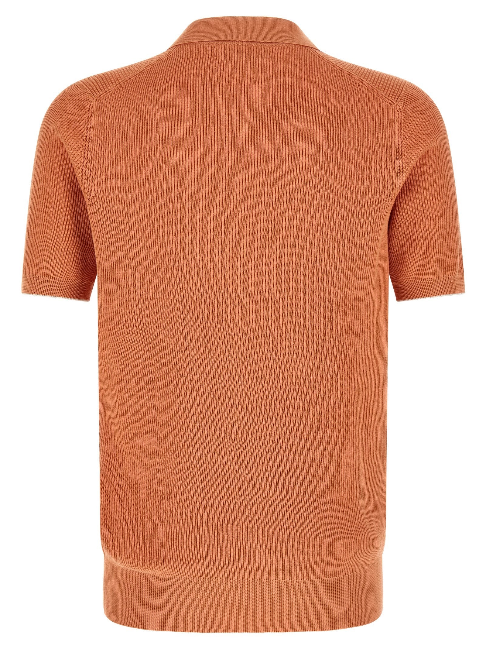 Brunello Cucinelli English Coast Polo Shirt Orange