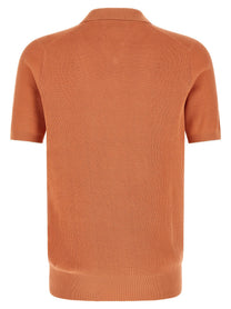 Brunello Cucinelli English Coast Polo Shirt Orange