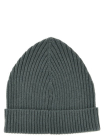 Brioni English Ribbed Beanie Green