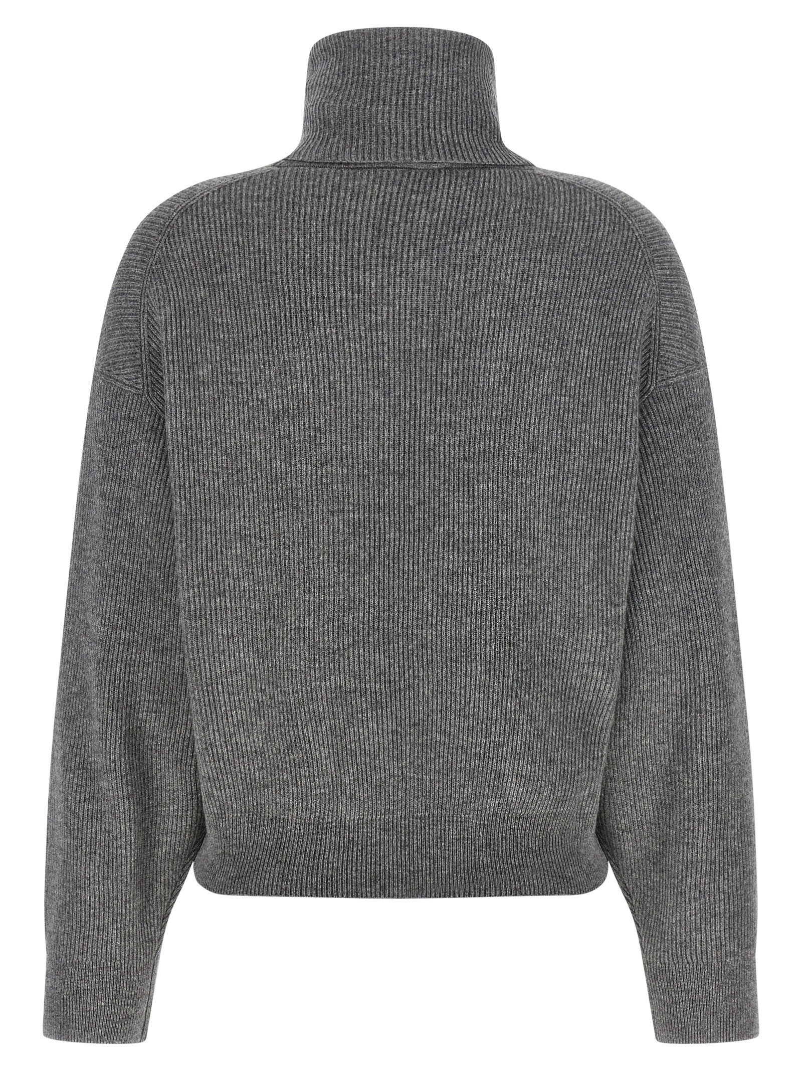 Brunello Cucinelli English Ribbed Sweater Grey