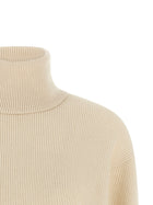 Brunello Cucinelli English Ribbed Sweater White, view 3