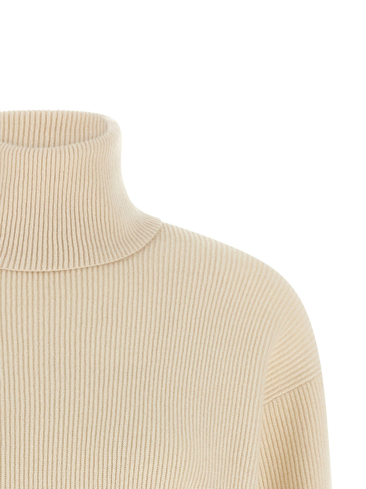 Brunello Cucinelli English Ribbed Sweater White, view 3