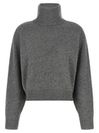 Brunello Cucinelli English Ribbed Sweater Grey