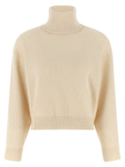 Brunello Cucinelli English Ribbed Sweater White