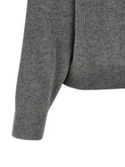 Brunello Cucinelli English Ribbed Sweater Grey, view 4