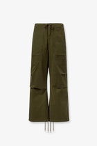 Entire Studios Unisex Barren Cargo Cotton Trousers PINE