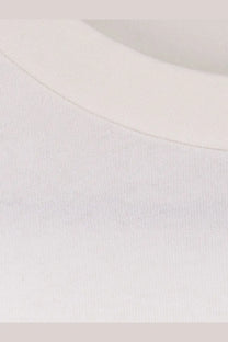 Entire Studios unisex heavy boxy tee white cotton with a soft smooth texture and clean rounded neckline
