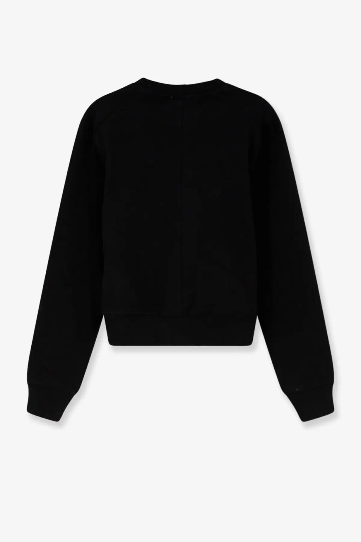 Black entire studios unisex pod crew cotton sweatshirt with a relaxed fit and ribbed cuffs