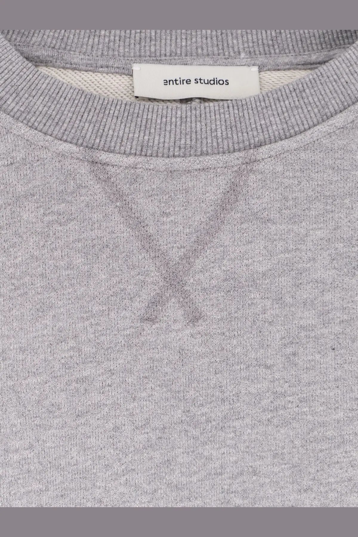 Entire Studios Unisex Pod Crew Cotton Sweatshirt Grey, view 3