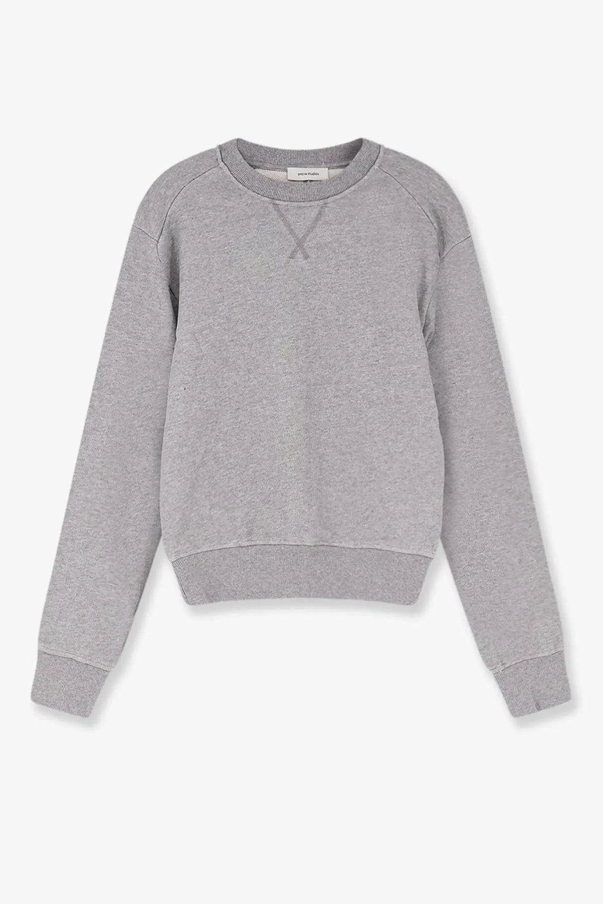Entire Studios Unisex Pod Crew Cotton Sweatshirt Grey