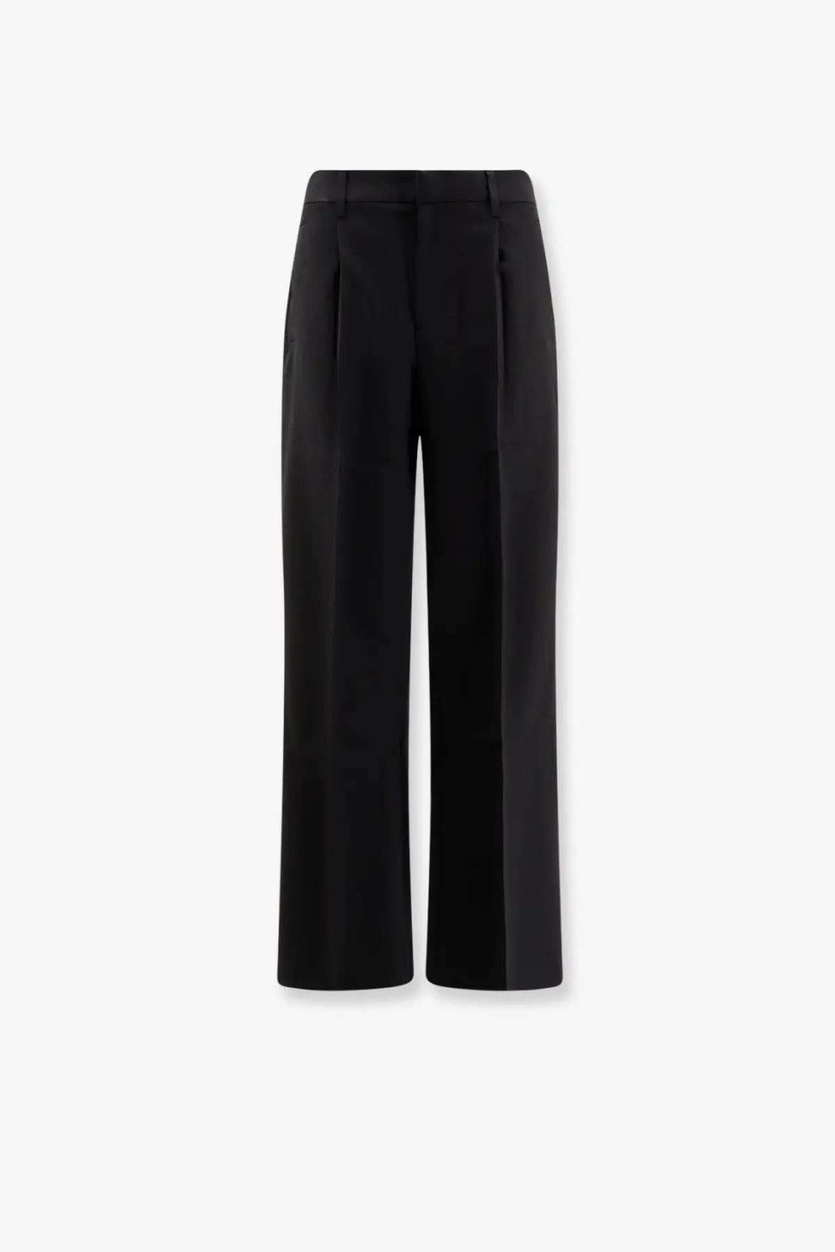 Entire Studios women’s father suiting black wool trousers with a sleek tailored design and subtle front pleats