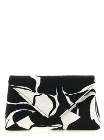 Dries Van Noten Envelope Clutch Black