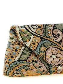 Dries Van Noten Envelope Clutch Gold