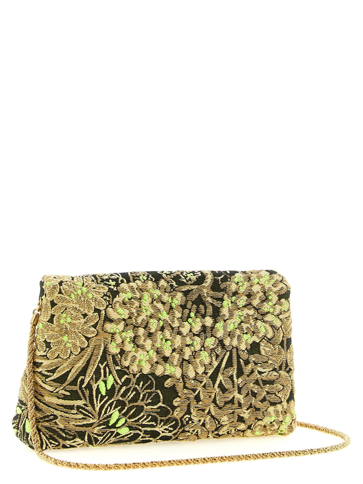 Dries Van Noten Envelope Clutch Gold