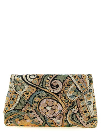 Dries Van Noten Envelope Clutch Gold