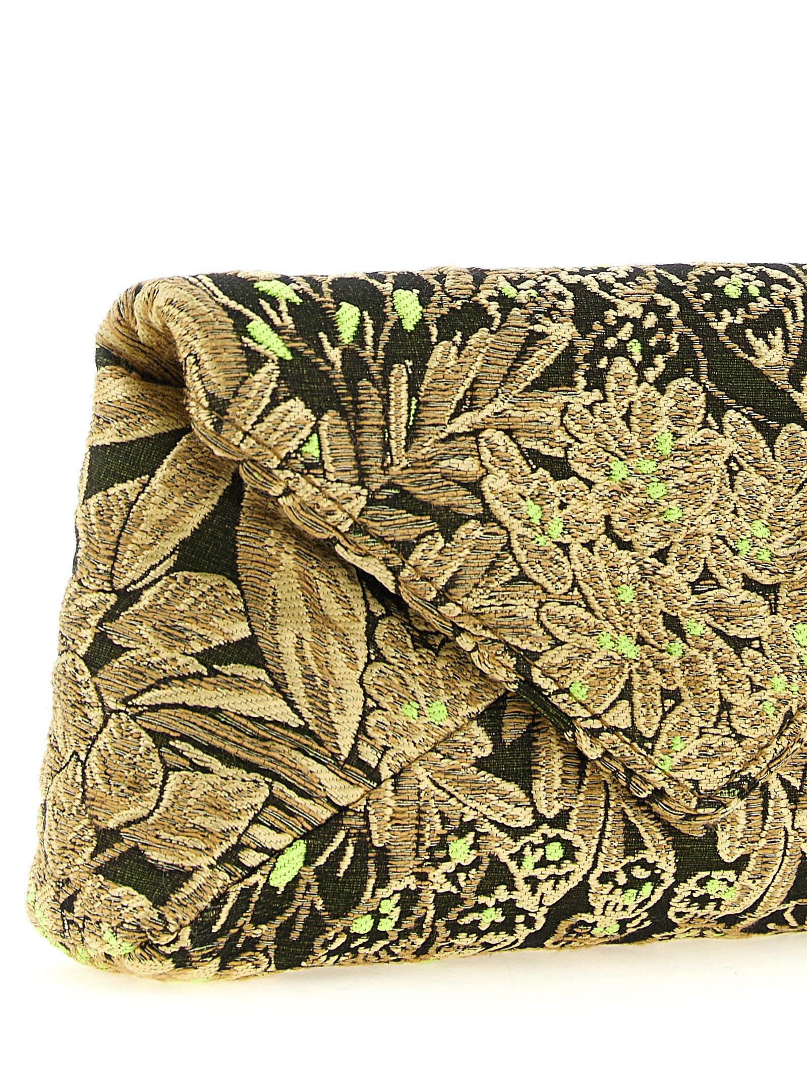 Dries Van Noten Envelope Clutch Gold