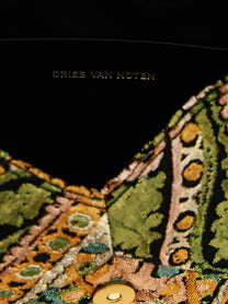 Dries Van Noten Envelope Clutch Gold