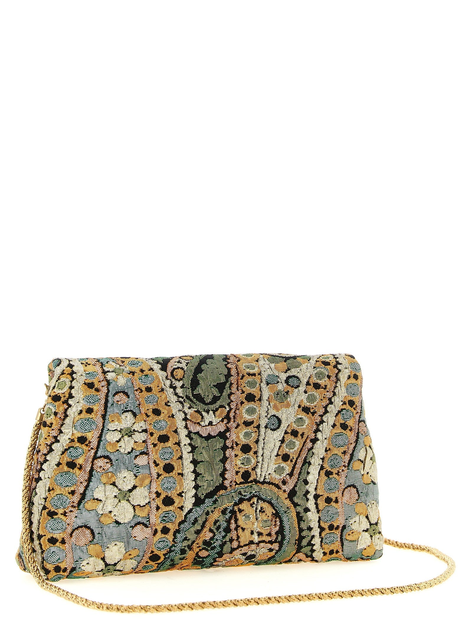 Dries Van Noten Envelope Clutch Gold