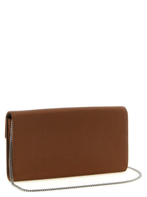 Roger Vivier Envelope Flap Dragonfly Flow Clutch Brown