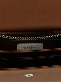 Roger Vivier Envelope Flap Dragonfly Flow Clutch Brown