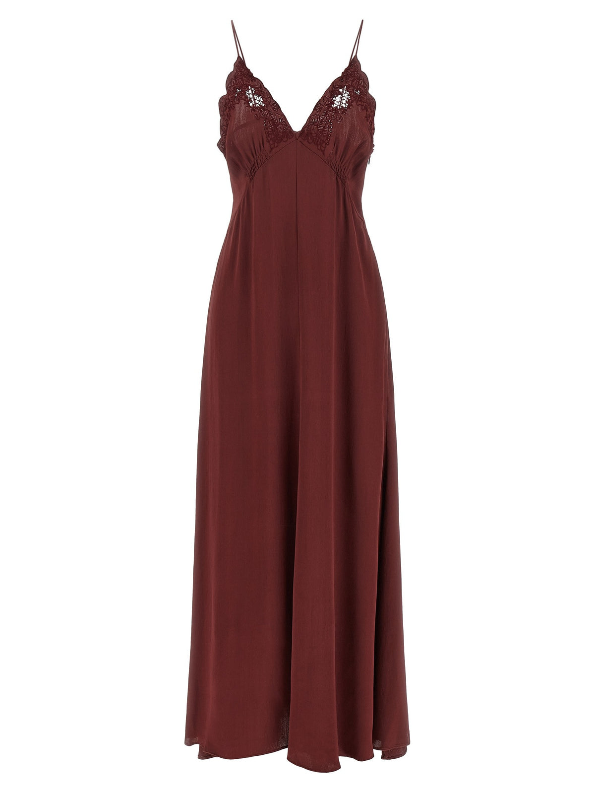 TWINSET Envers Satin Dress Red