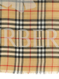 Burberry Equestrian Knight Design Scarf Beige