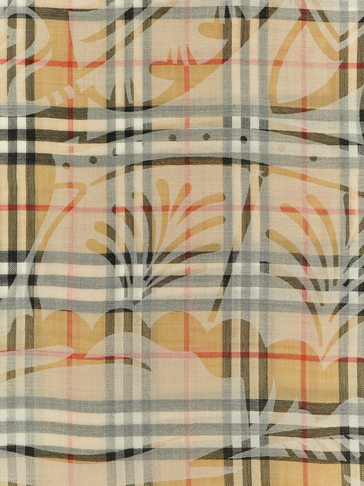 Burberry Equestrian Knight Design Scarf Beige, view 3