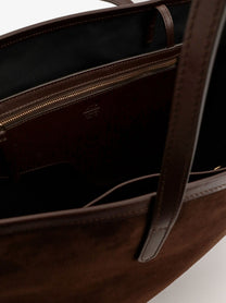 ATP Atelier Women's Eraclea Suede Shoulder Bag Brown