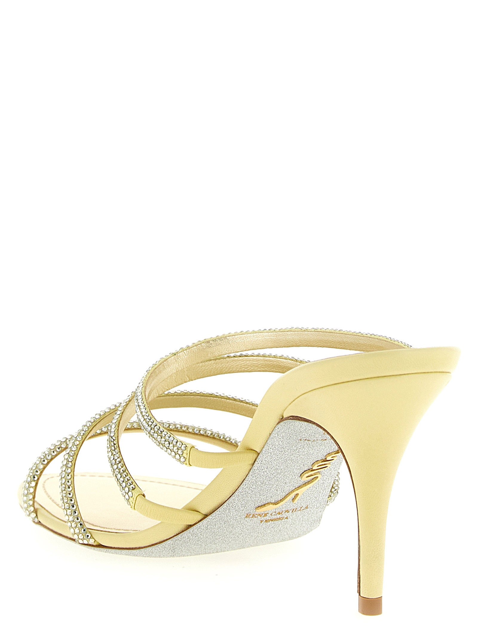 Rene Caovilla Erin Sandals Gold