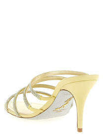Rene Caovilla Erin Sandals Gold