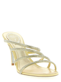 Rene Caovilla Erin Sandals Gold