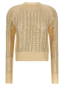 ERMANNO SCERVINO - ERMANNO SCERVINO - Baguette studded sweater - Women’s Knitwear