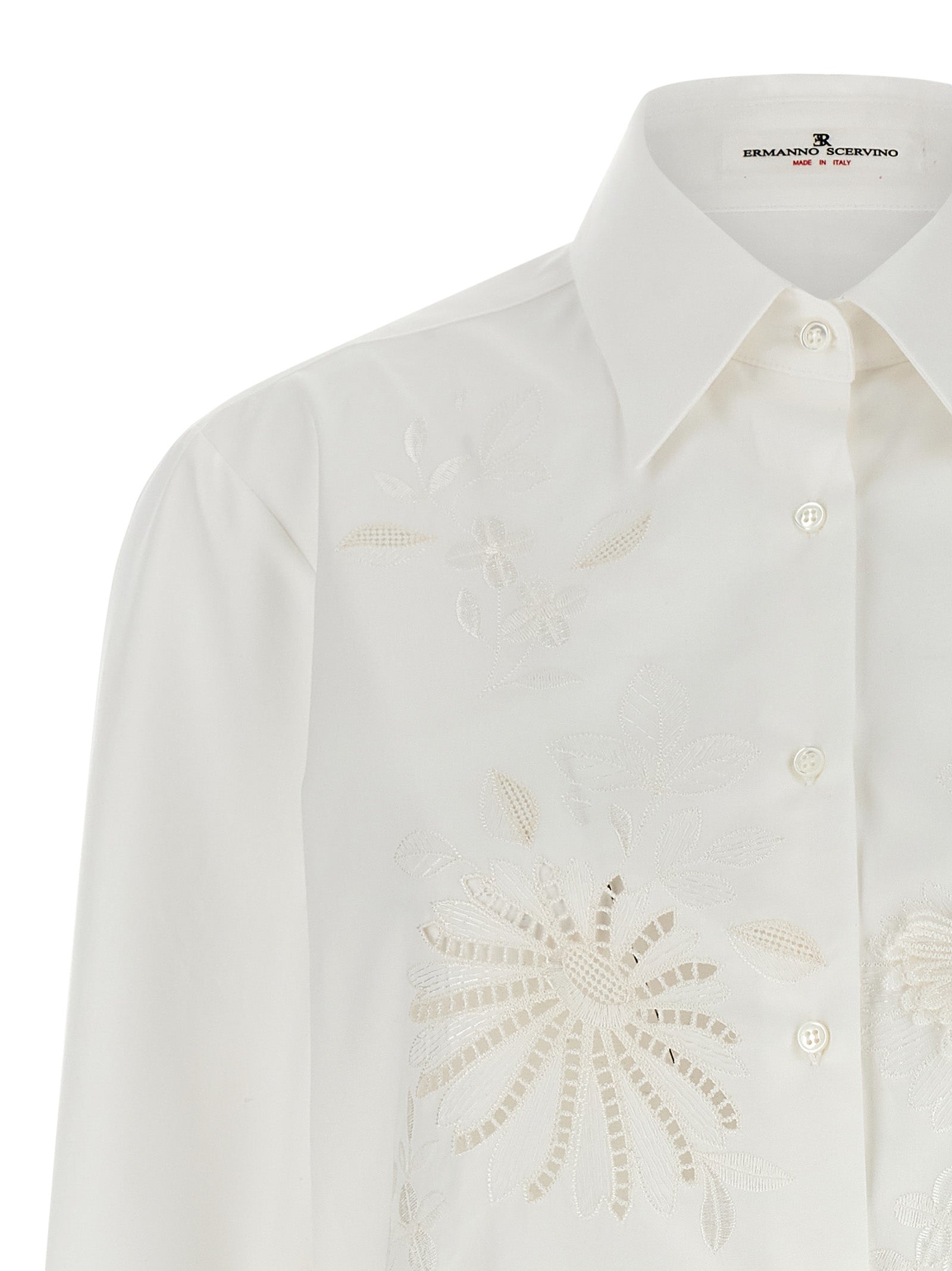 ERMANNO SCERVINO - ERMANNO SCERVINO - Embroidery cotton shirt - Women’s Tops
