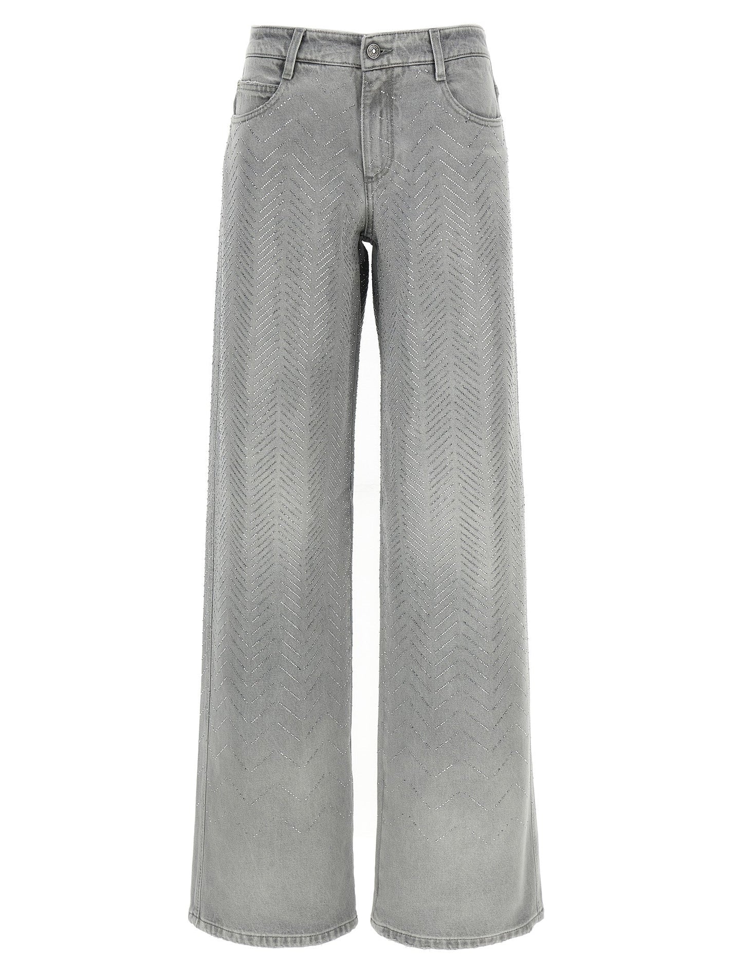 ERMANNO SCERVINO - ERMANNO SCERVINO - Rhinestone jeans - Women’s Clothing