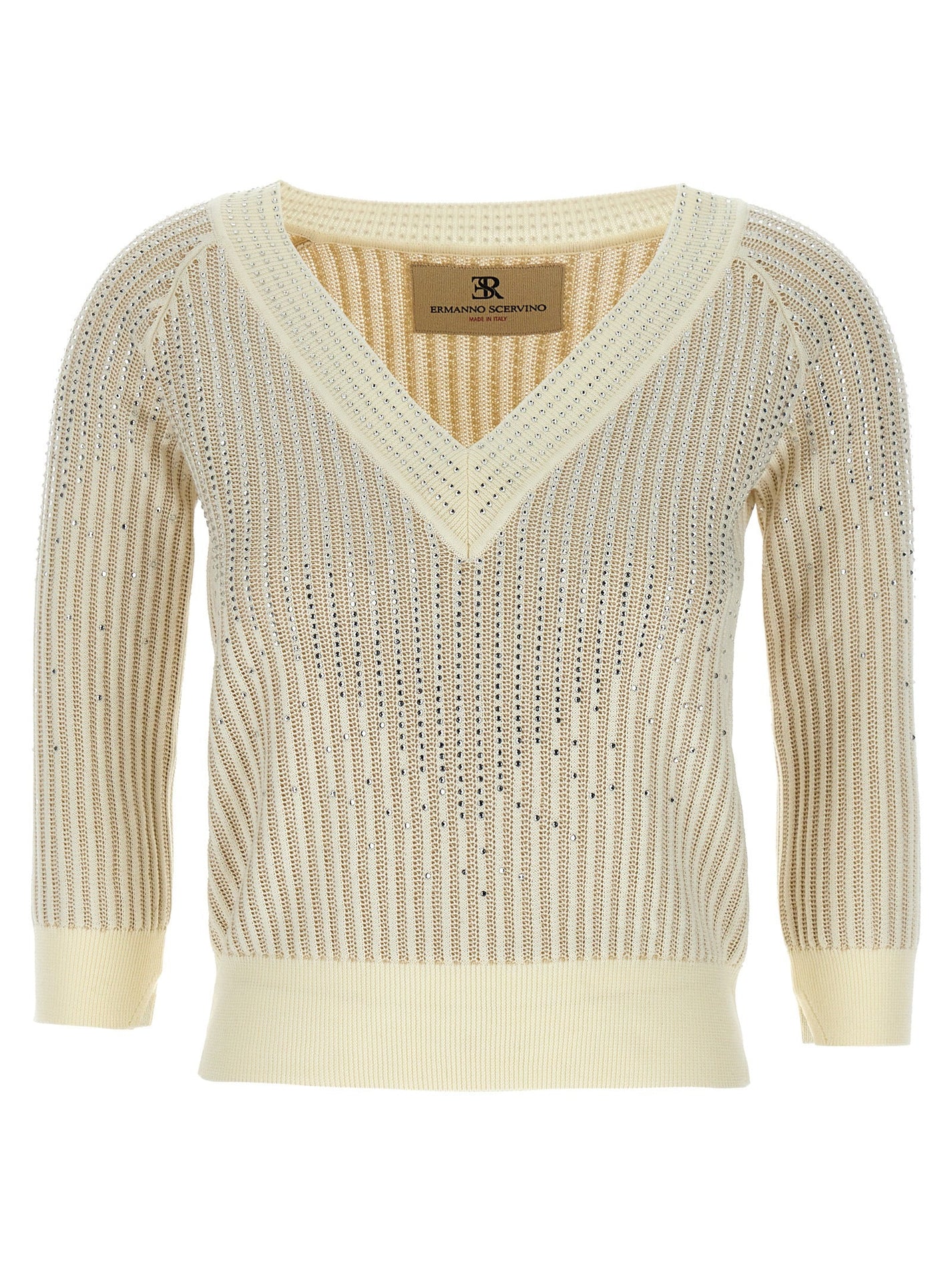 ERMANNO SCERVINO - ERMANNO SCERVINO - Rhinestone sweater - Women’s Knitwear