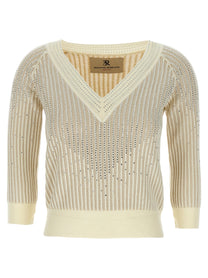 ERMANNO SCERVINO - ERMANNO SCERVINO - Rhinestone sweater - Women’s Knitwear