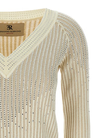 ERMANNO SCERVINO - ERMANNO SCERVINO - Rhinestone sweater - Women’s Knitwear