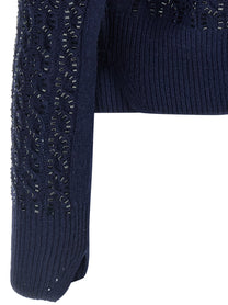 ERMANNO SCERVINO - ERMANNO SCERVINO - Baguette studded sweater - Women’s Knitwear